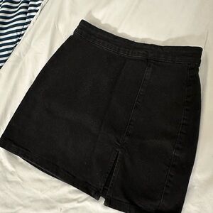 Black Bershka Denim Skirt